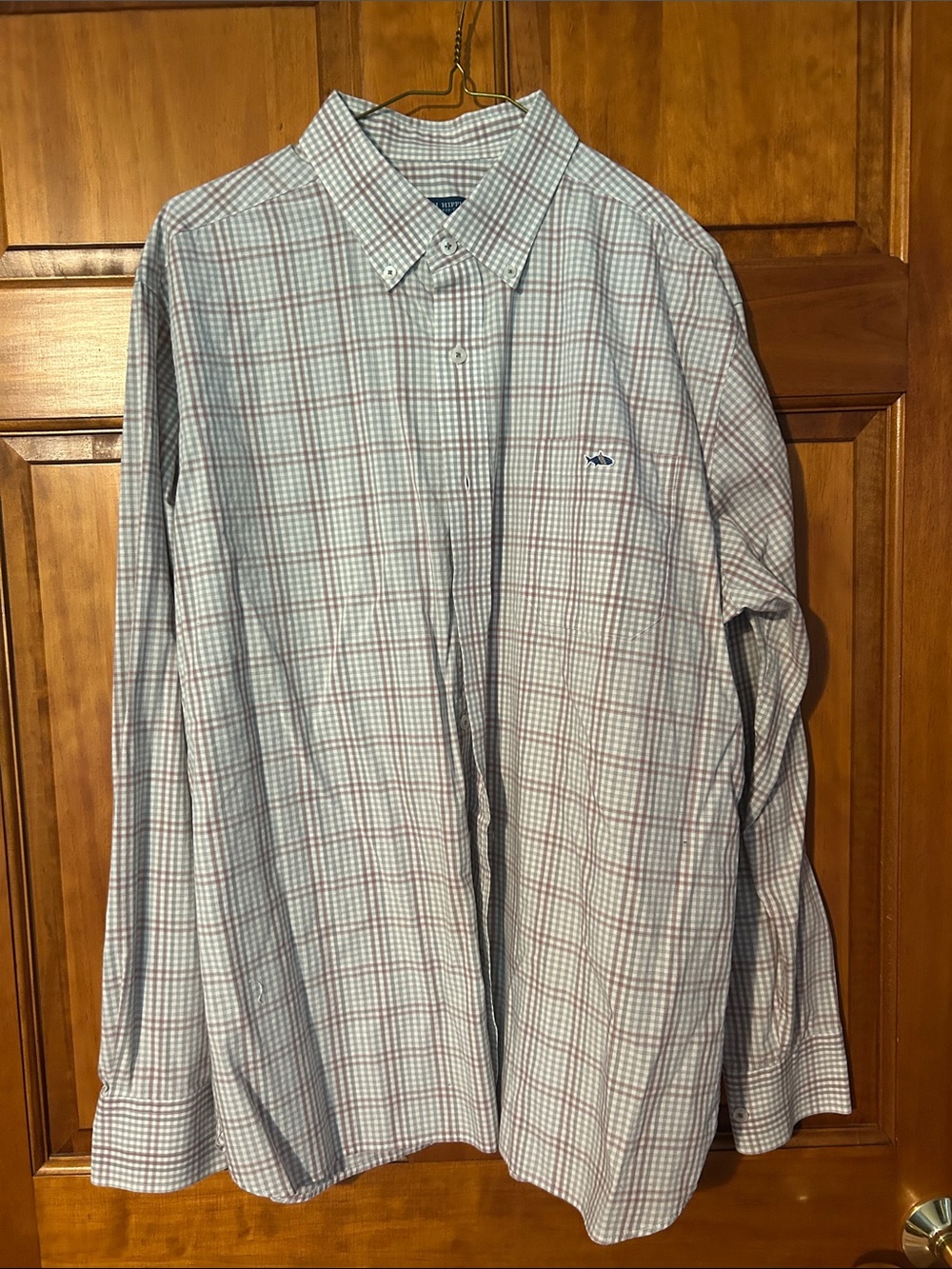 Light Blue and White Plaid Button-Down Dress Shirt - Vineyard Vines